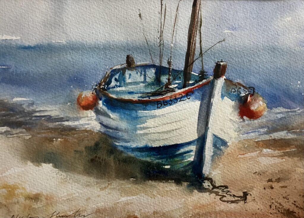 WATERCOLOUR PAINTING WORKSHOP- LITTLE BOAT ON THE SHORE